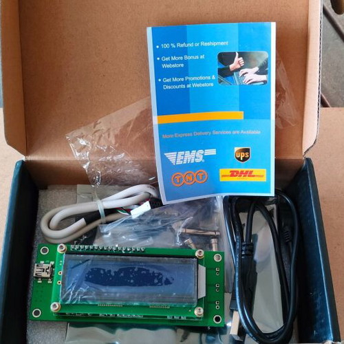LCD Display 16x2 with USB/UART new, model DE-LP12111