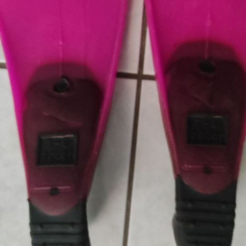 Kids swimming fins used, size 35-36