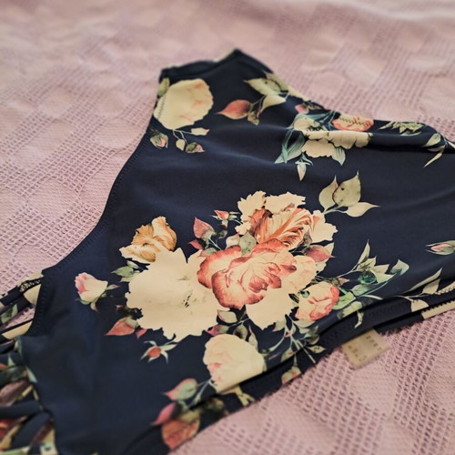Power 2 The Flower bikini slip, blue multicolor, XXL