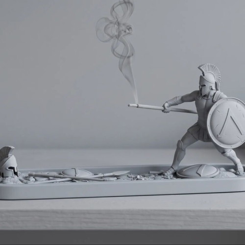 3D Printed Spartan Warrior Incense Burner new, detailed design