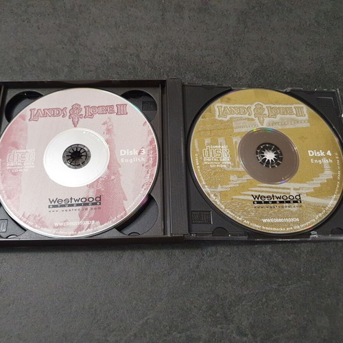 Lands of Lore III 3 PC game used, English version, 4 CDs
