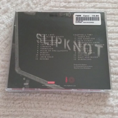 Slipknot 9.0 Live CD new, 2 discs, metal