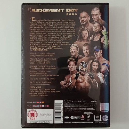 Judgment Day 2009 wrestling DVD used, subtitles
