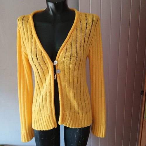 Summer cardigan like new, yellow, size M