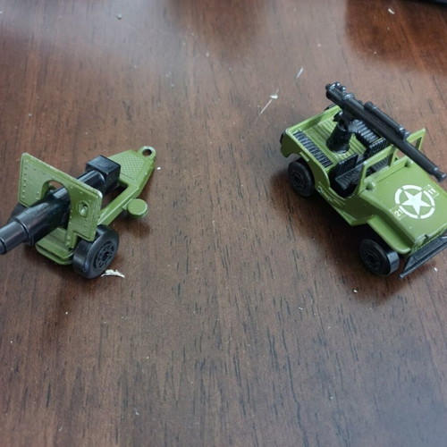 Matchbox military vehicles 1978, like new, cannon and jeep