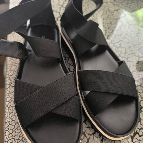 Calvin Klein black sandals used, size 38