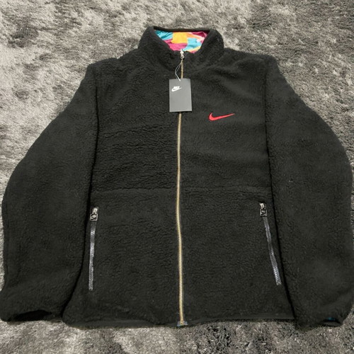 Nike jacket fleece black new, size Medium