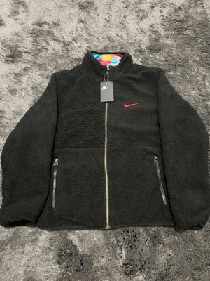 Nike jacket fleece black new, size Medium