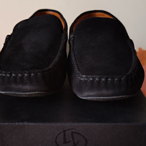 Tod's black suede driving loafers size 39