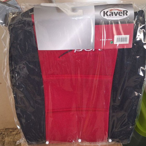 Kaver Aero Car Seat Covers Set of 2 New Red/Black