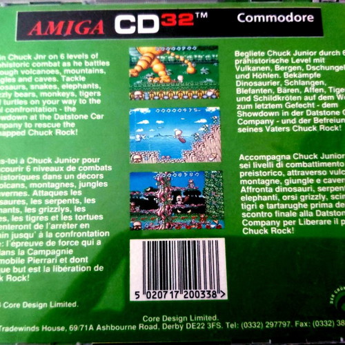 Amiga CD32 Chuck Rock 2 Son of Chuck used in good condition
