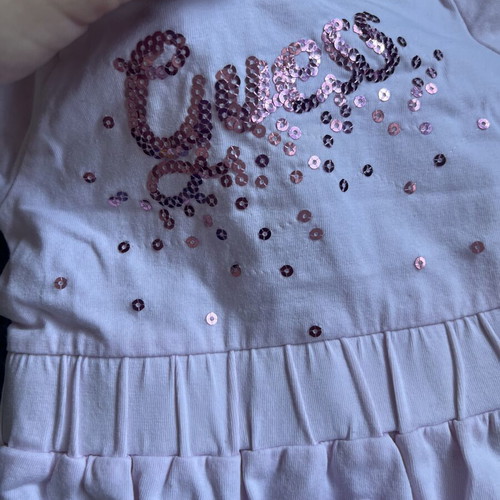 Guess baby dress with diaper shorts and bodysuit like new, size 3-6m