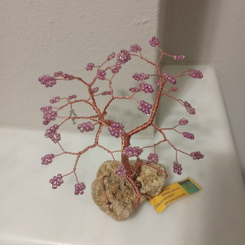 Copper tree with glass beads new