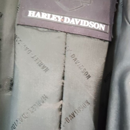 Harley Davidson leather coat like new, black