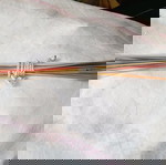 Βελόνες και βελονάκια πλεξίματος σαν καινούργια, ρετρό μεταλλικά και αλουμινένια μοντέλα