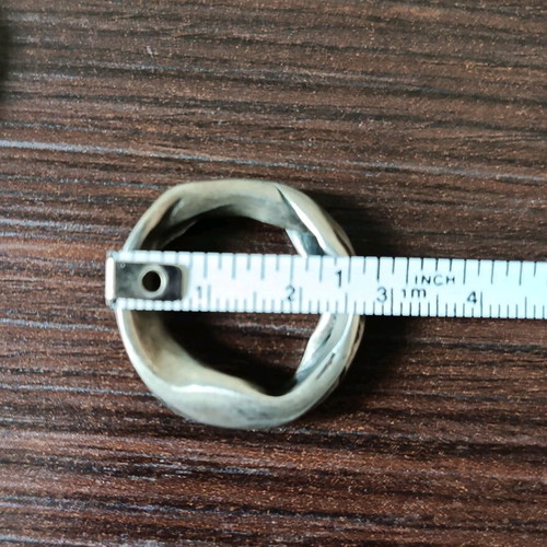 Silver unisex rings new, set of two pieces