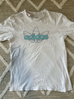 T-shirt Adidas παιδικό μεταχειρισμένο, λευκό, μέγεθος 152 cm