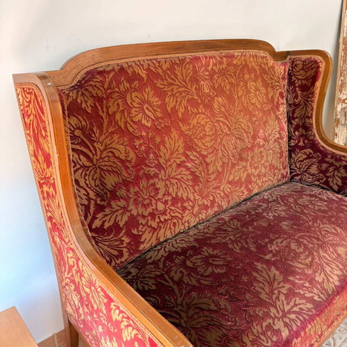 Classic vintage living room set used with sofa and two armchairs