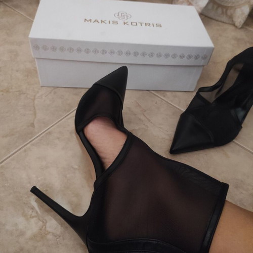 Makis Kotris leather pumps like new, black, size 41