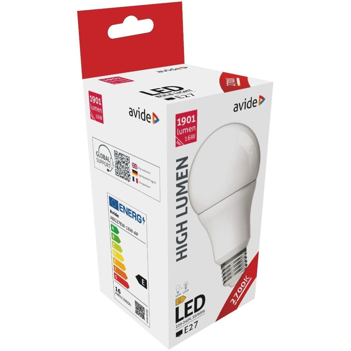 Avide LED Κοινή A70 16W E27 Θερμό 2700K… - € 3,56 - Vendora.gr