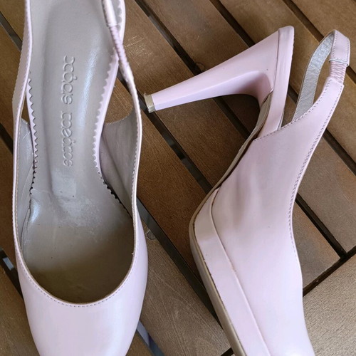 Xaris Kazakos pink leather pumps size 35 like new