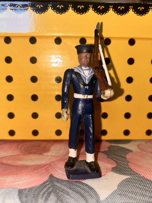 Athina Military Figure with Winter Navy Uniform, Used, Rare