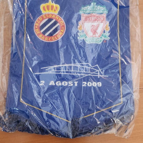 Espanyol Collectible Banner like new from 1st Match vs Liverpool