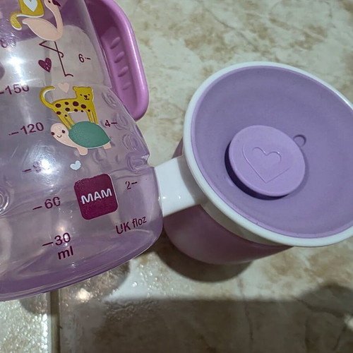 Munchkin and Mam Baby Cups like new, pink, 200ml and 220ml
