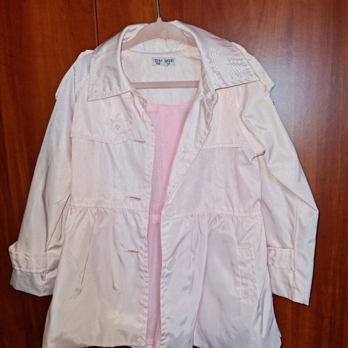 Baby trench coat 18 months pink like new
