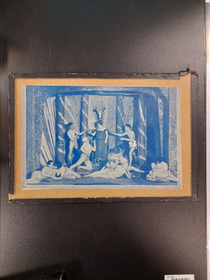 Αφίσα καμπαρέ Lido μεταχειρισμένη, προπολεμική, δεκαετίας 20 με κορνίζα