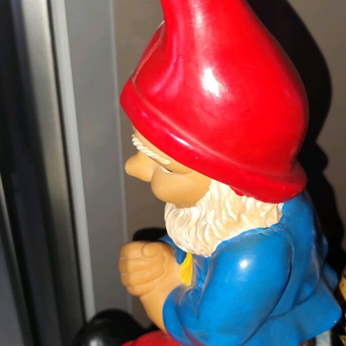 Plastic vintage gnome used