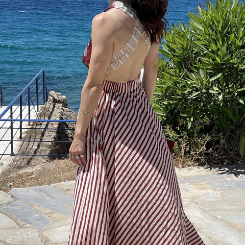 Ciel Dress Madame Shoushou like new, floral top and striped skirt, size S