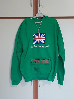 Tracksuit set hoodie and pants like new, size S, 14-16 years, black and green