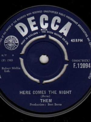 Them Here Comes The Night 1965 UK original used