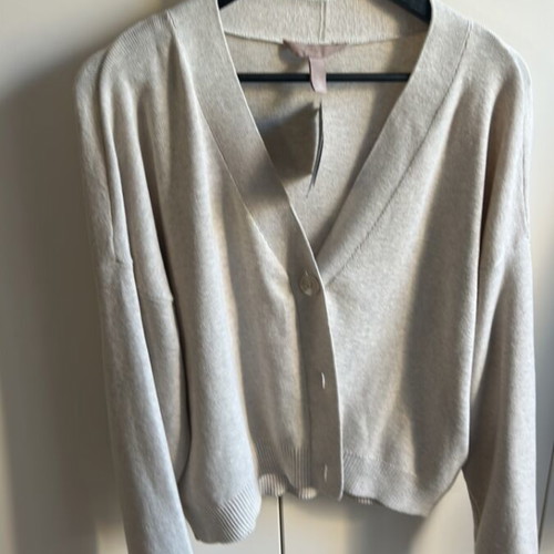 H&M Beige Cardigan L New with Tags