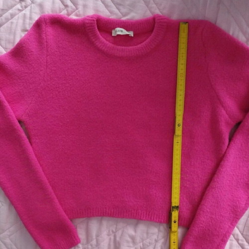 Terranova women's knitted fuzzy sweater like new, size S, pink