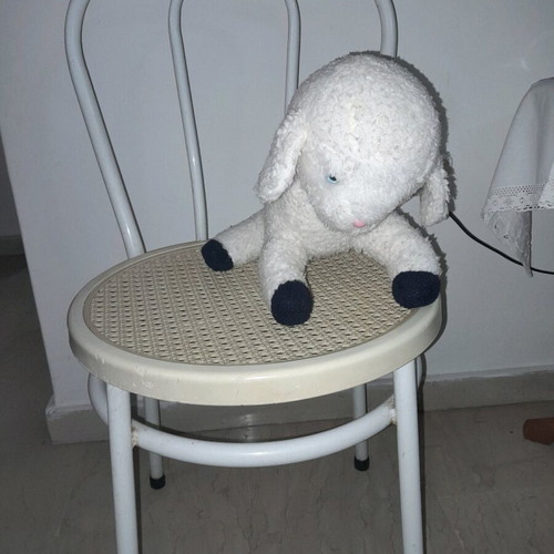 Cow and lamb stuffed toys used, sound feature