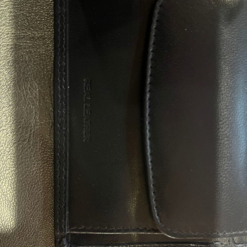 Armonto leather wallet new, black blue