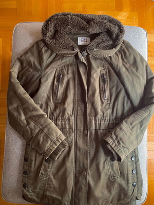 Vero Moda parka jacket with fur used, khaki