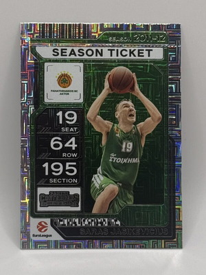 Saras Jasikevicius 2025-26 Panini Contenders EuroLeague card like new