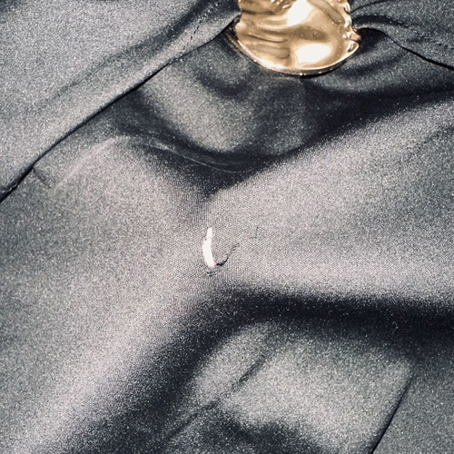 Stradivarius strapless top, black with gold detail