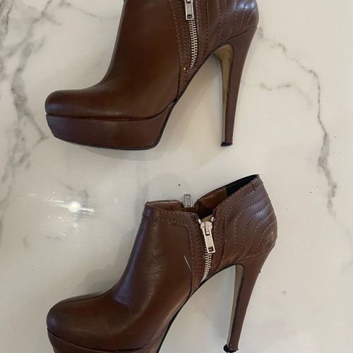 Sante leather ankle boots used, brown, size 38