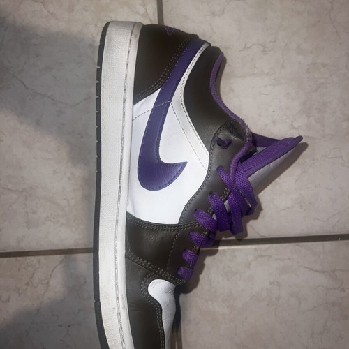 Jordan 1 Low sneakers, purple, size 44