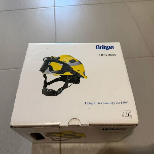Drager HPS 3500 Safety Helmet with Protective Goggles
