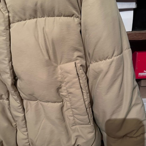 Bershka women's padded jacket medium beige like new