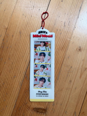 Stray Kids Lee Know Mini World keychain with 4-cut photocard
