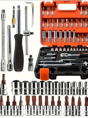 Socket Set 53 Pieces New with Bits and Extensions