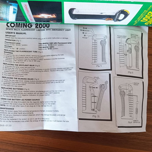Coming 2000 Space Multi Fluorescent Lantern new with emergency light