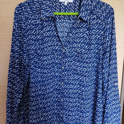 Alfred Sung shirt new, blue, size XL