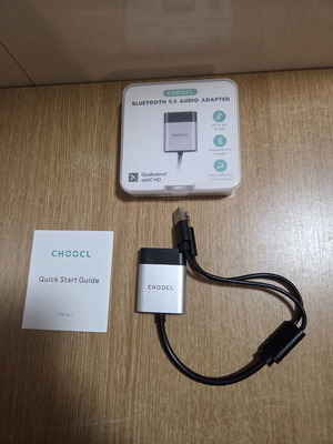 Choocl Bluetooth 5.0 Audio Adapter with Qualcomm aptX-HD chipset new